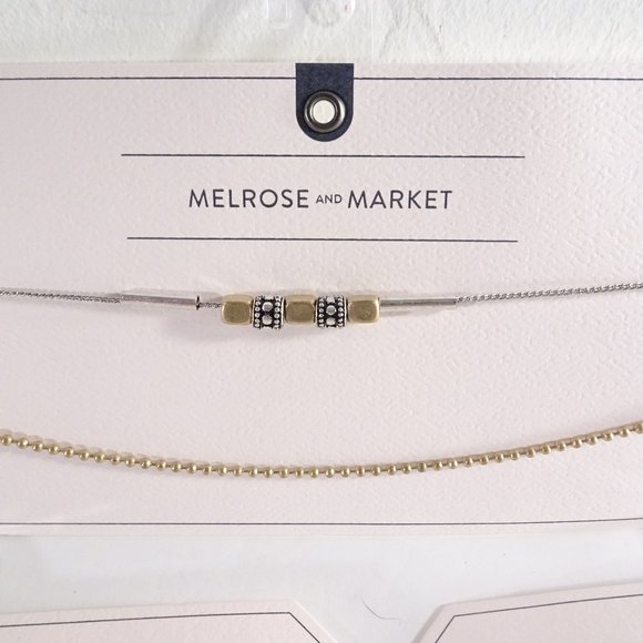 Nordstrom Melrose & Market Choker Necklace Set of 3 pcs NWT 98 - Picture 5 of 7